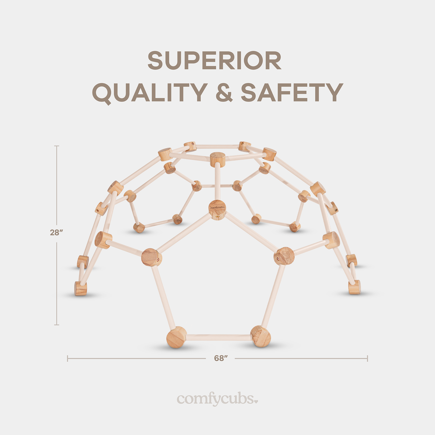 Wooden Climber for Kids in Blush