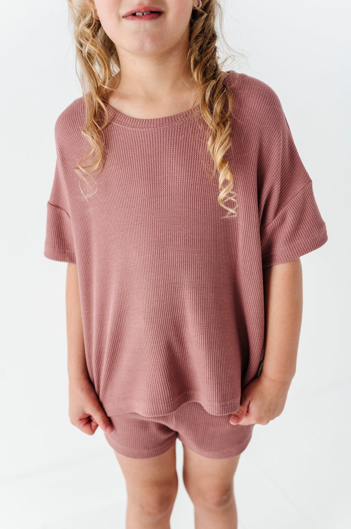 Mesa Drawstring Waffle Knit Set