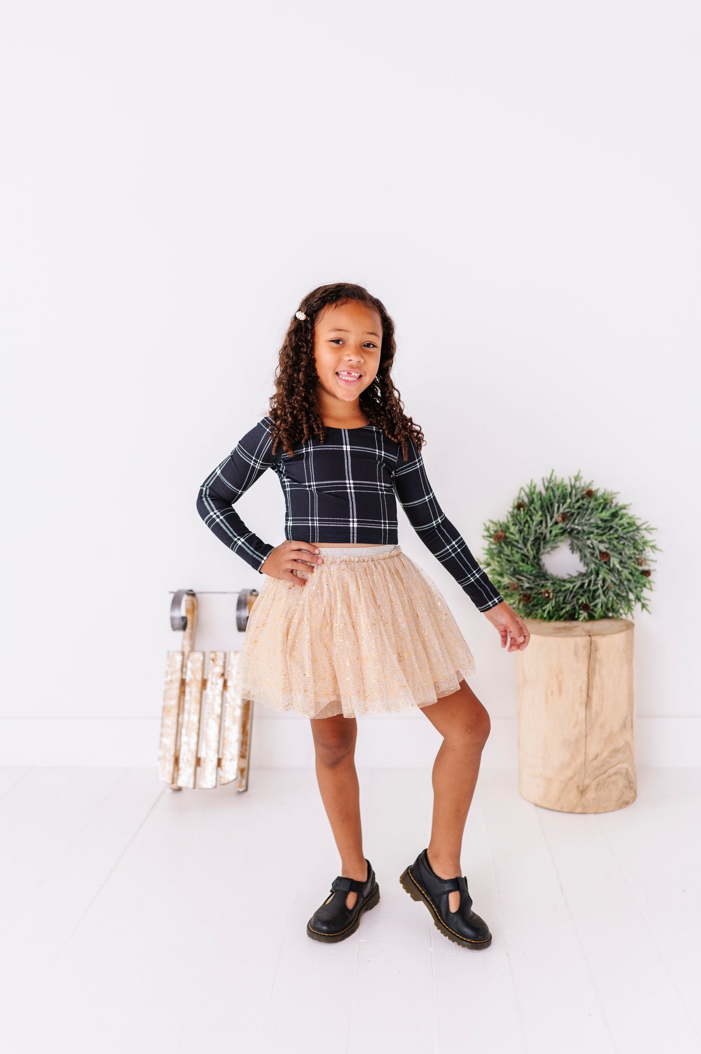 Gold Shimmer | MESH Skort