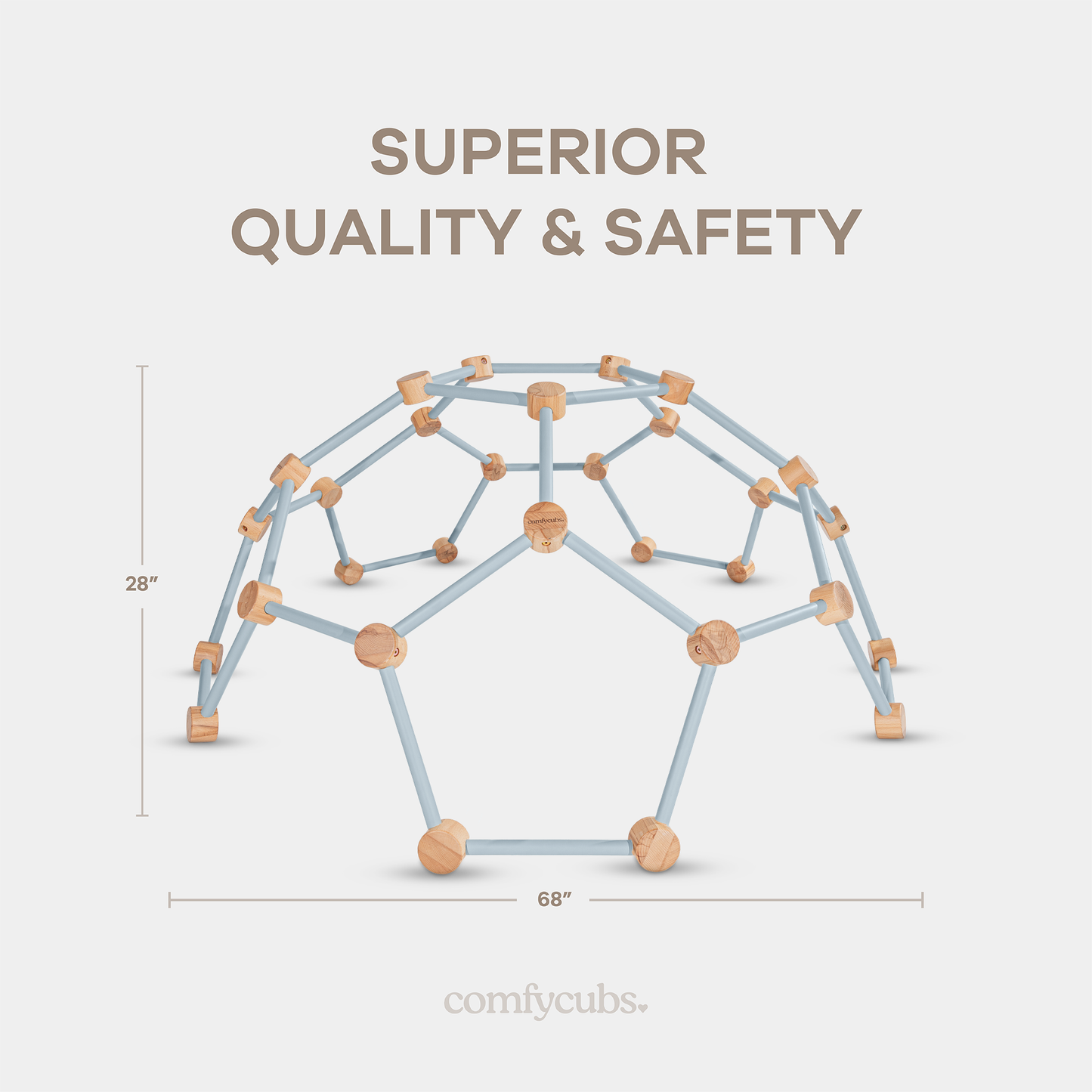 Wooden Climber for Kids in Pacific Blue