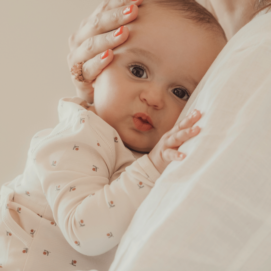 The Printed Bonnet - Mini Stitch Red