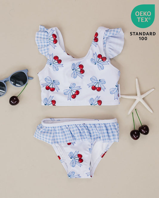 Two Piece Swimsuit | Blue Cherry