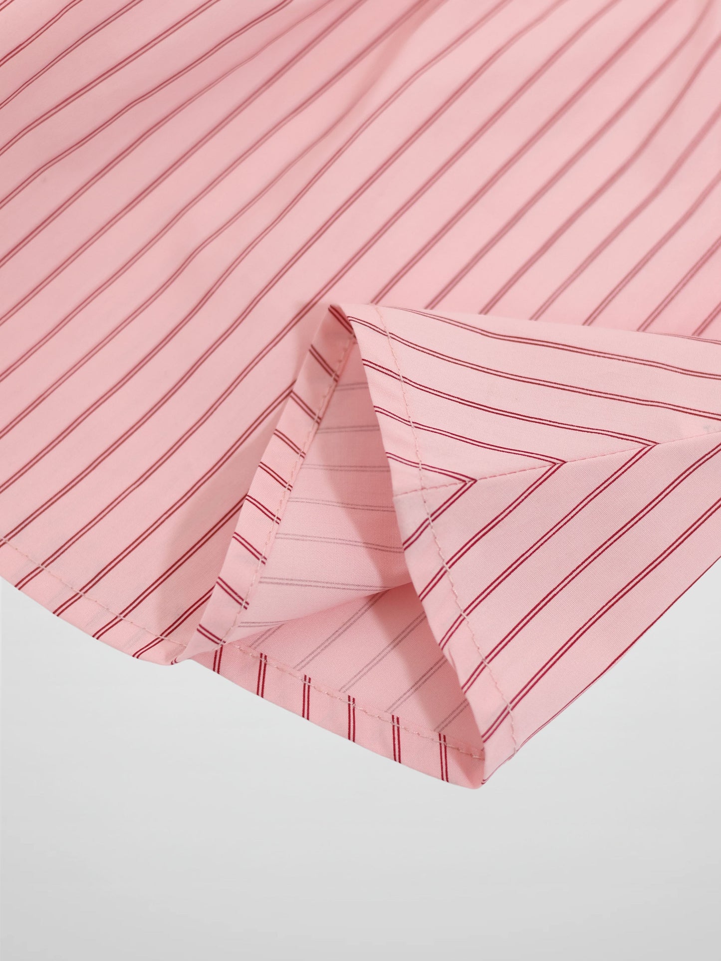 Striped Cotton Skirt - Pink
