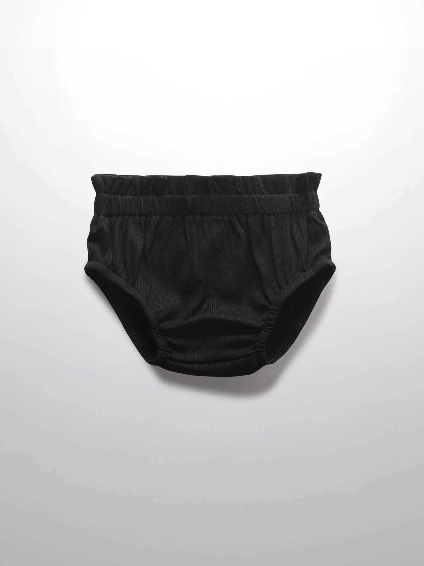 Paper Bag Waist Bloomers-Black