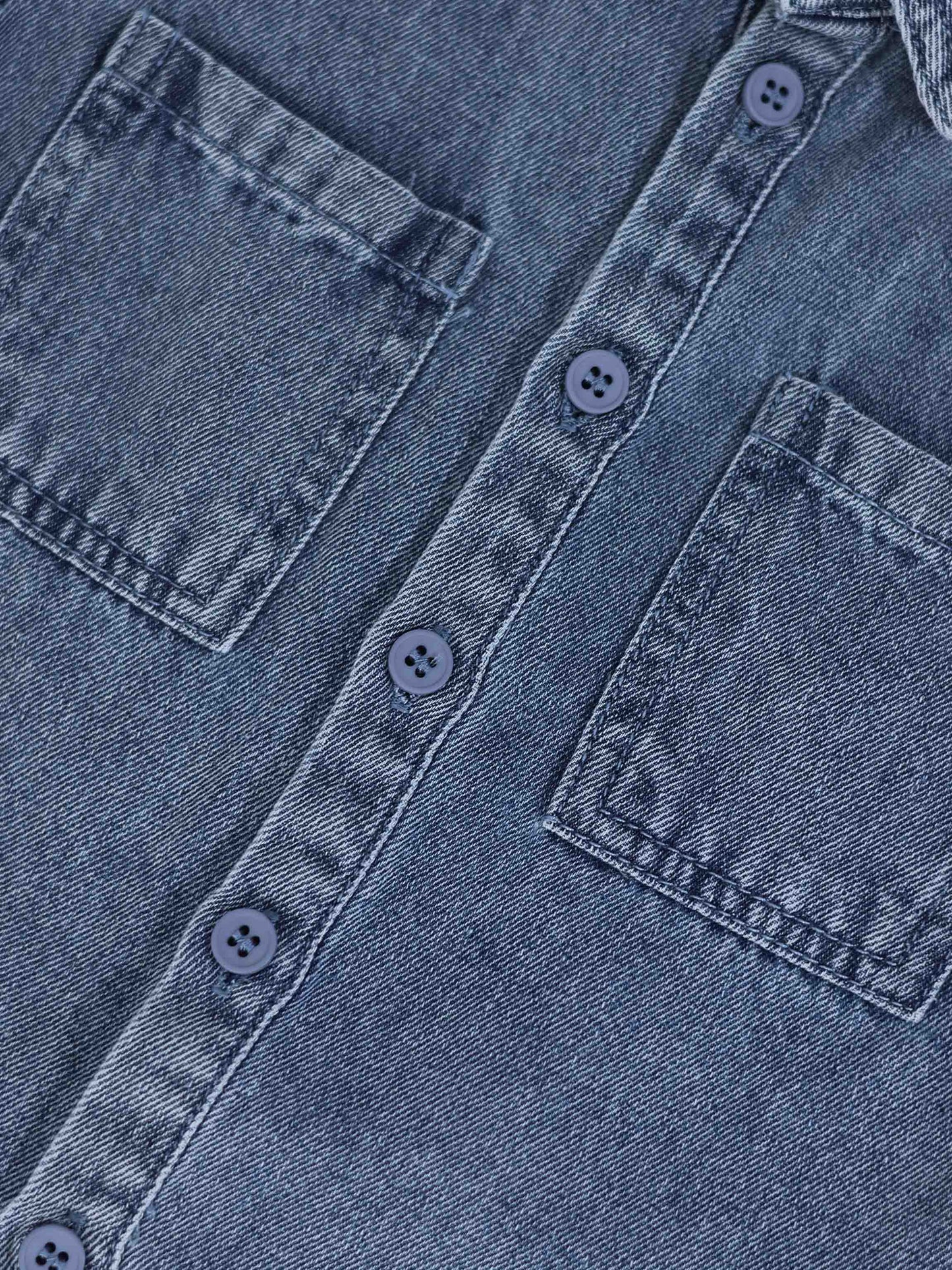 Blue Denim Button Down Shirt