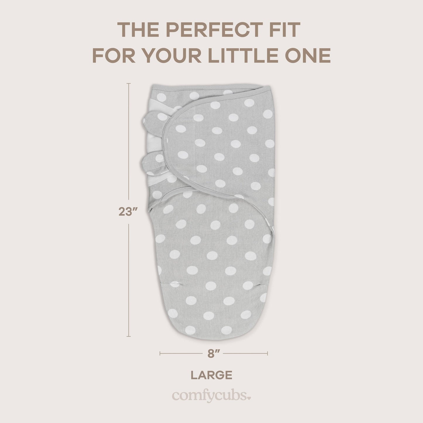 Easy Swaddle Blankets in Grey, Pack of 3