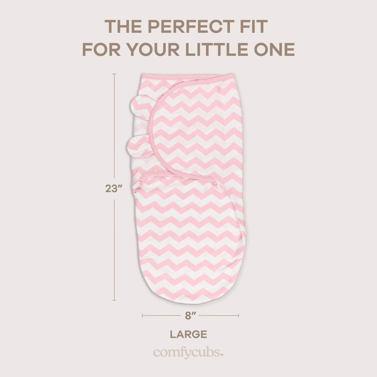 Easy Swaddle Blankets in Pink, Pack of 3