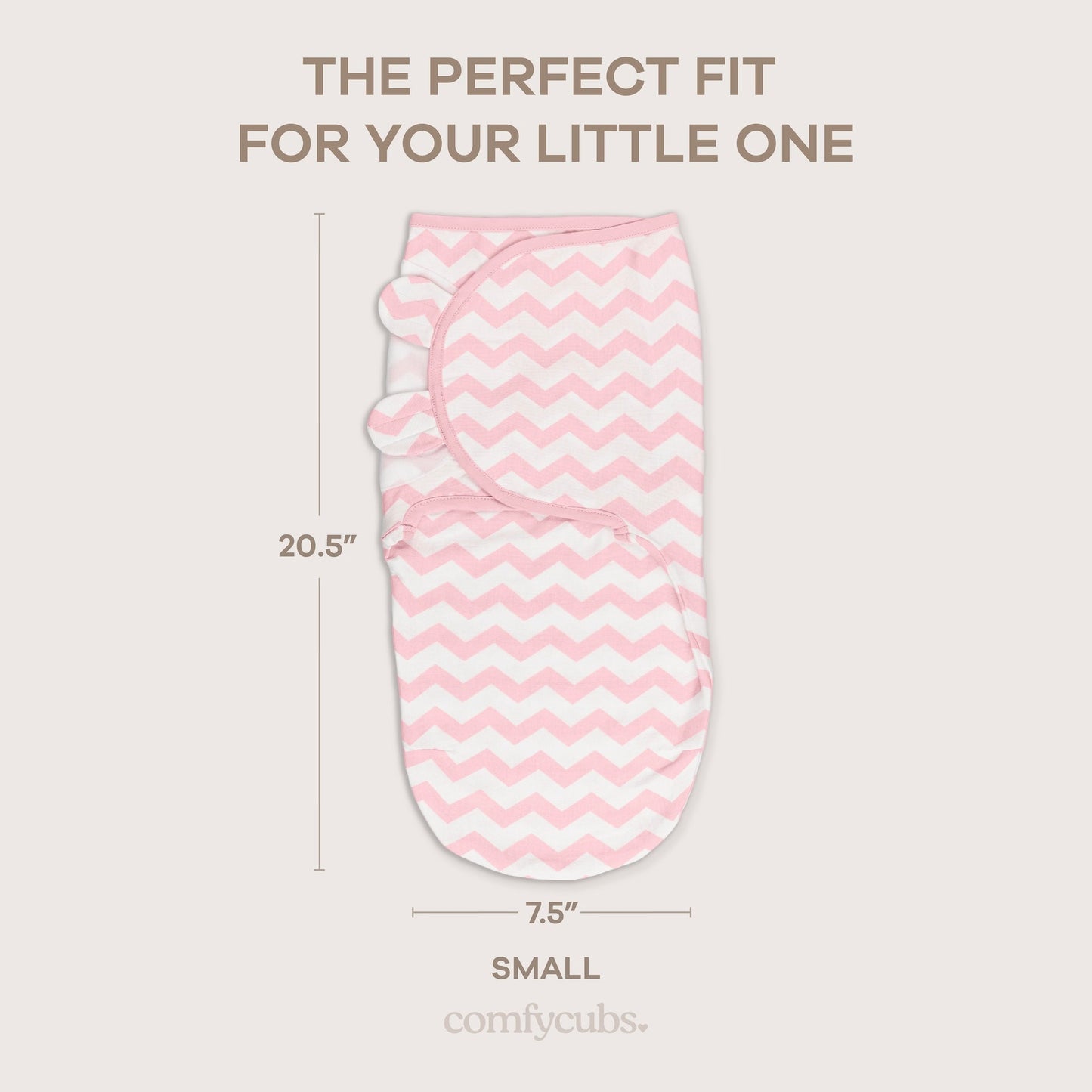 Easy Swaddle Blankets in Pink, Pack of 3