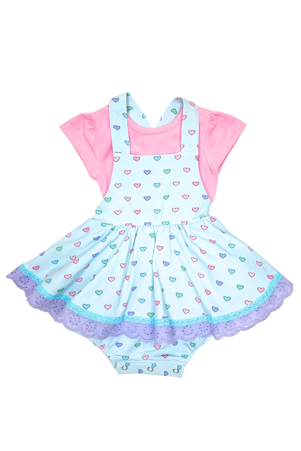 Candyland Skirted Romper Set