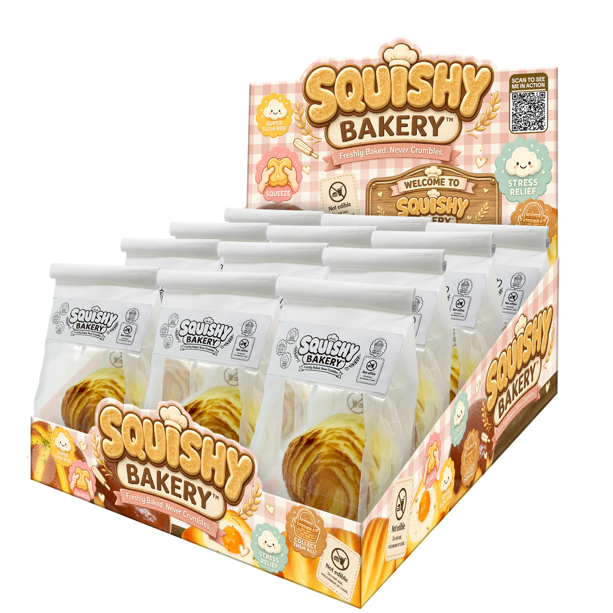Squishy Bakery Series #1 Slow Rise Bread & Pastry Squishy – Choose Your Style