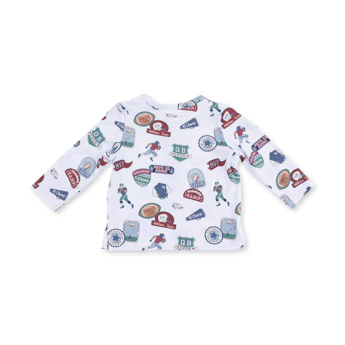 Football Patches - Long Sleeve Henley and Jogger