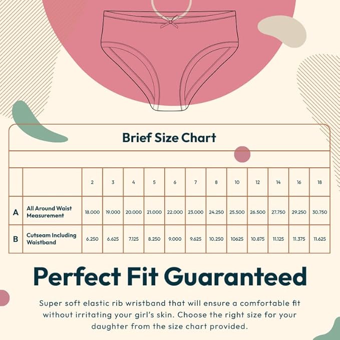 Feathers Girls and Toddler Underwear - Kids Underwear - Super Soft Cotton