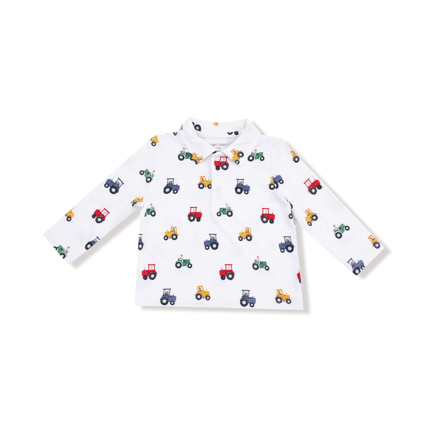 Polo Long Sleeve Shirt Tractor Print