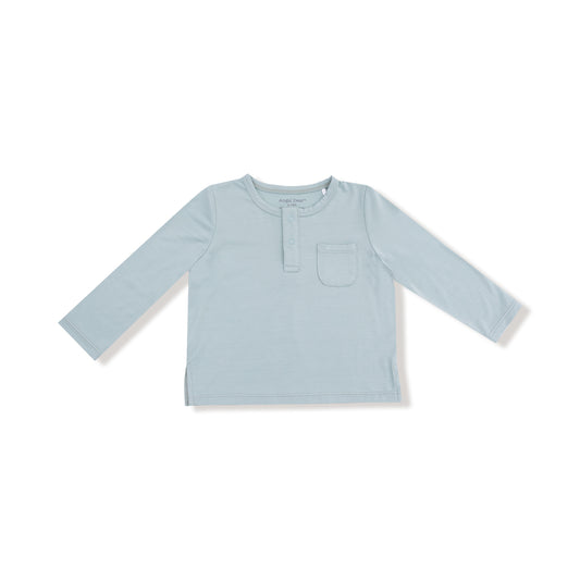 Long Sleeve Henley with Pocket