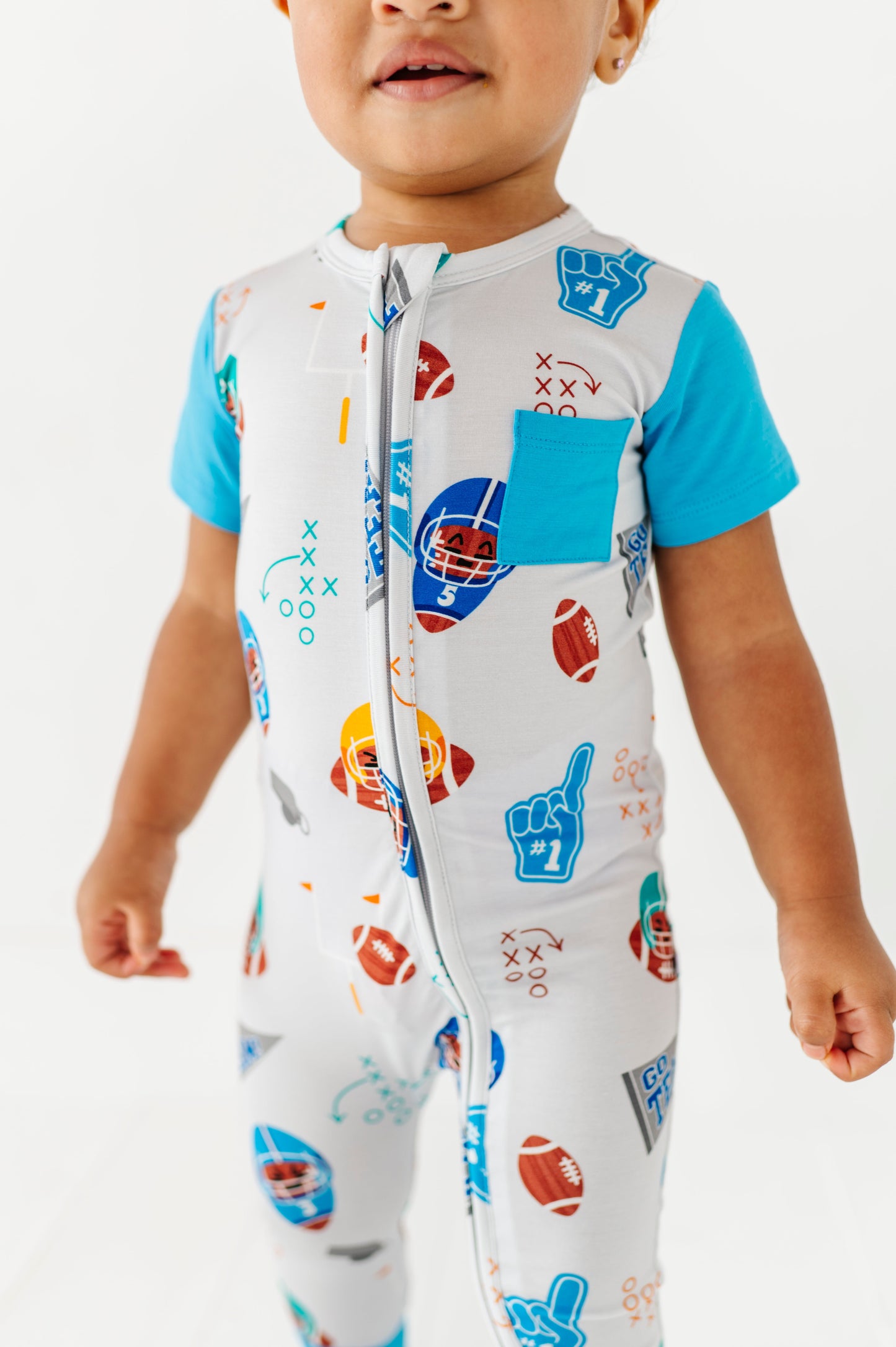 Gridiron Greats Zip Romper