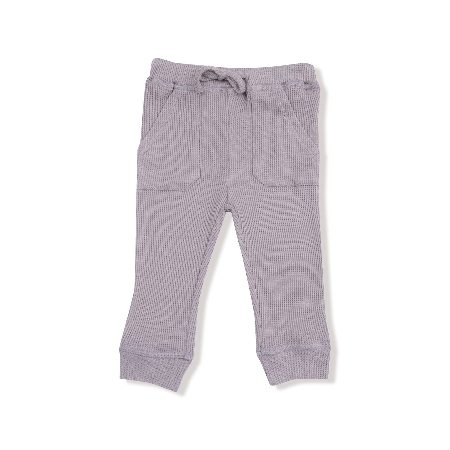 Drop Sleeve Waffle Top with Waffle Jogger