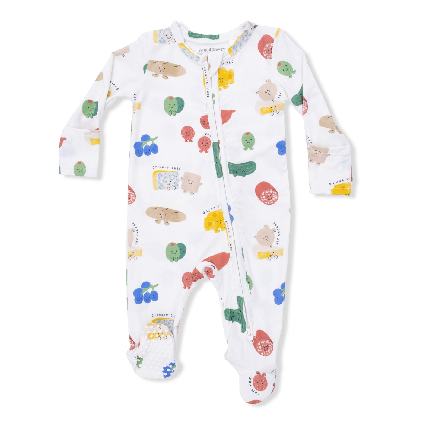 Charcuterie Cuties - 2 Way Zipper Footie
