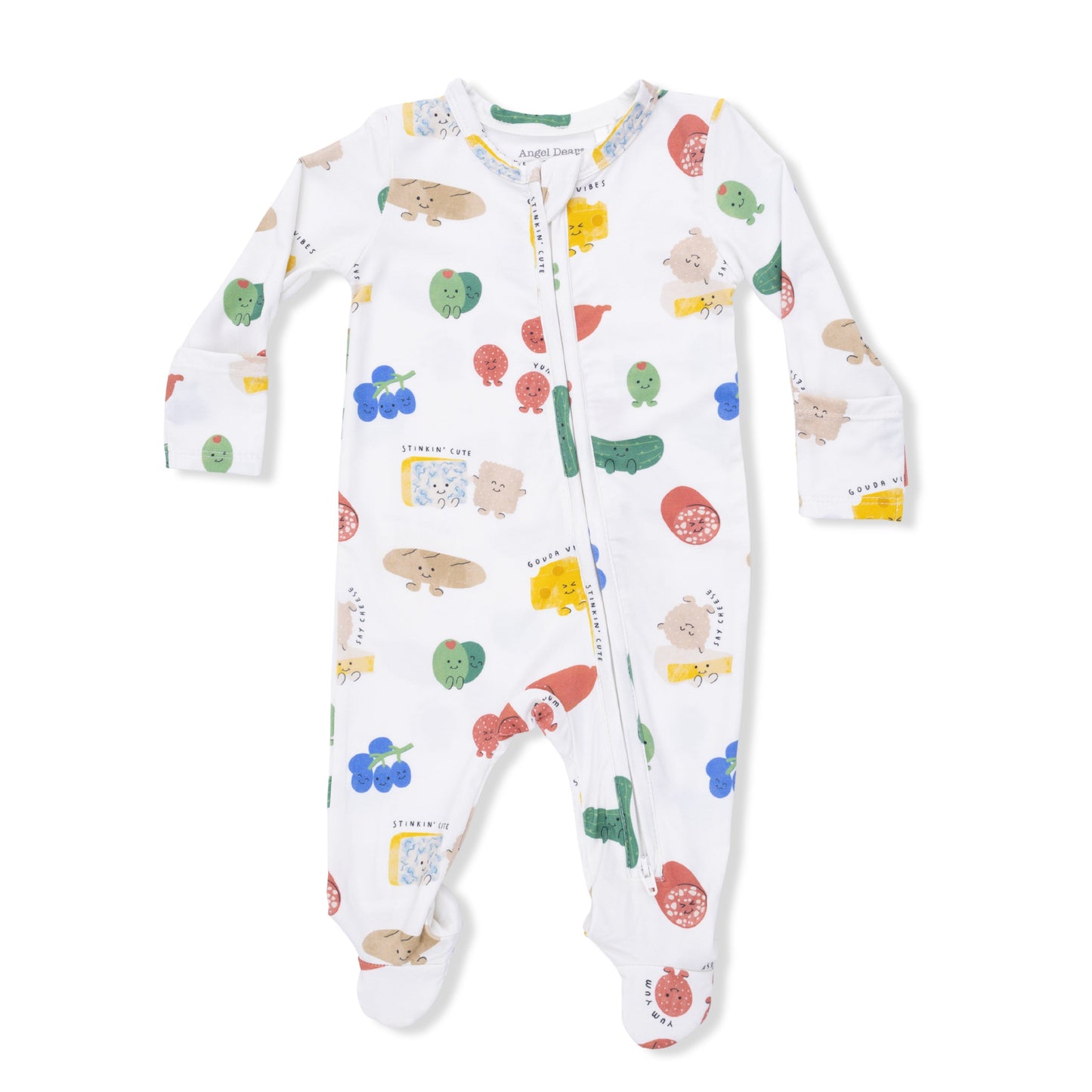 Charcuterie Cuties - 2 Way Zipper Footie