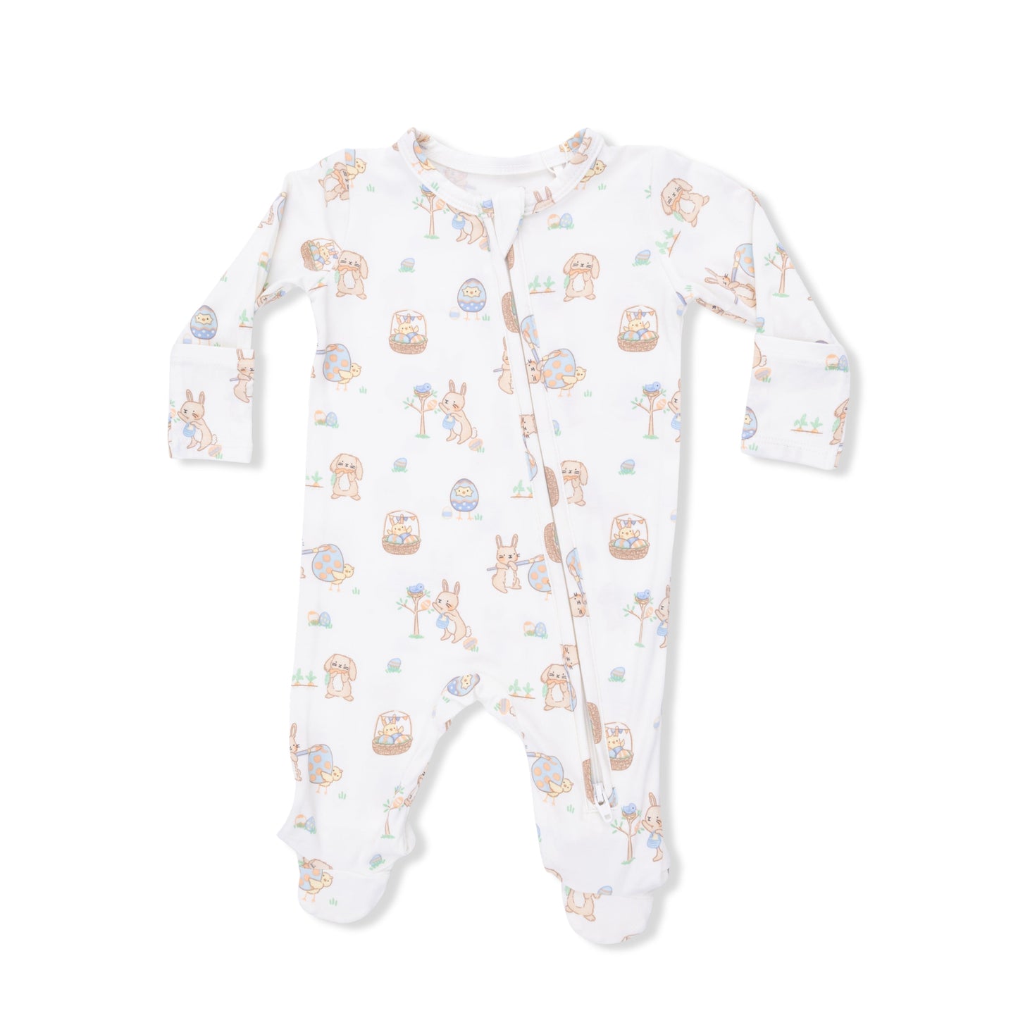 Easter Egg Hunt Uni - 2 Way Zipper Footie