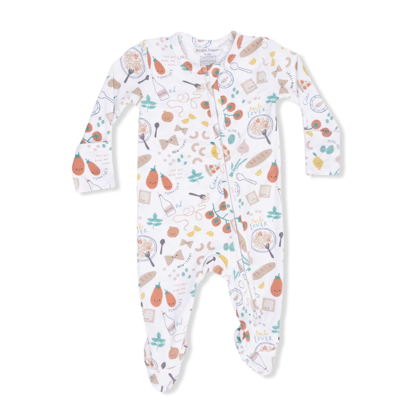 Pasta Lovers - 2 Way Zipper Footie