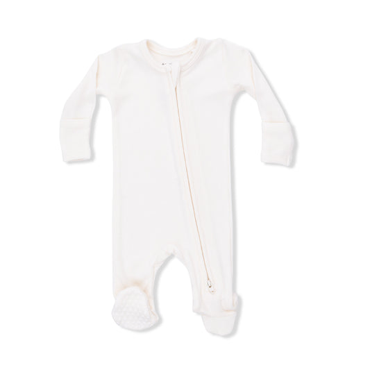 Solid Sugar Swizzle - 2 Way Zipper Footie