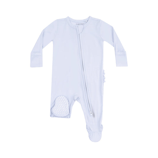 2 Way Zipper Ruffle Back Footie