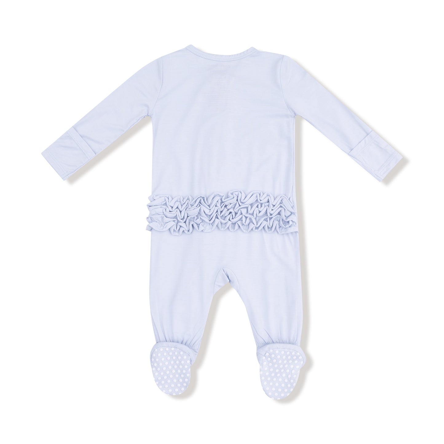 2 Way Zipper Ruffle Back Footie