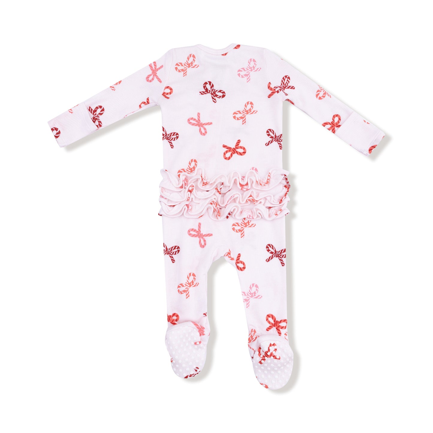 2 Way Zipper Ruffle Back Footie