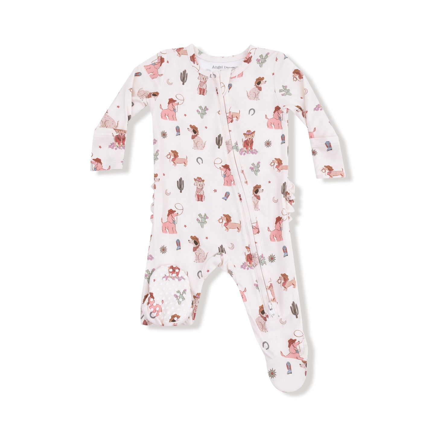 2 Way Zipper Ruffle Back Footie