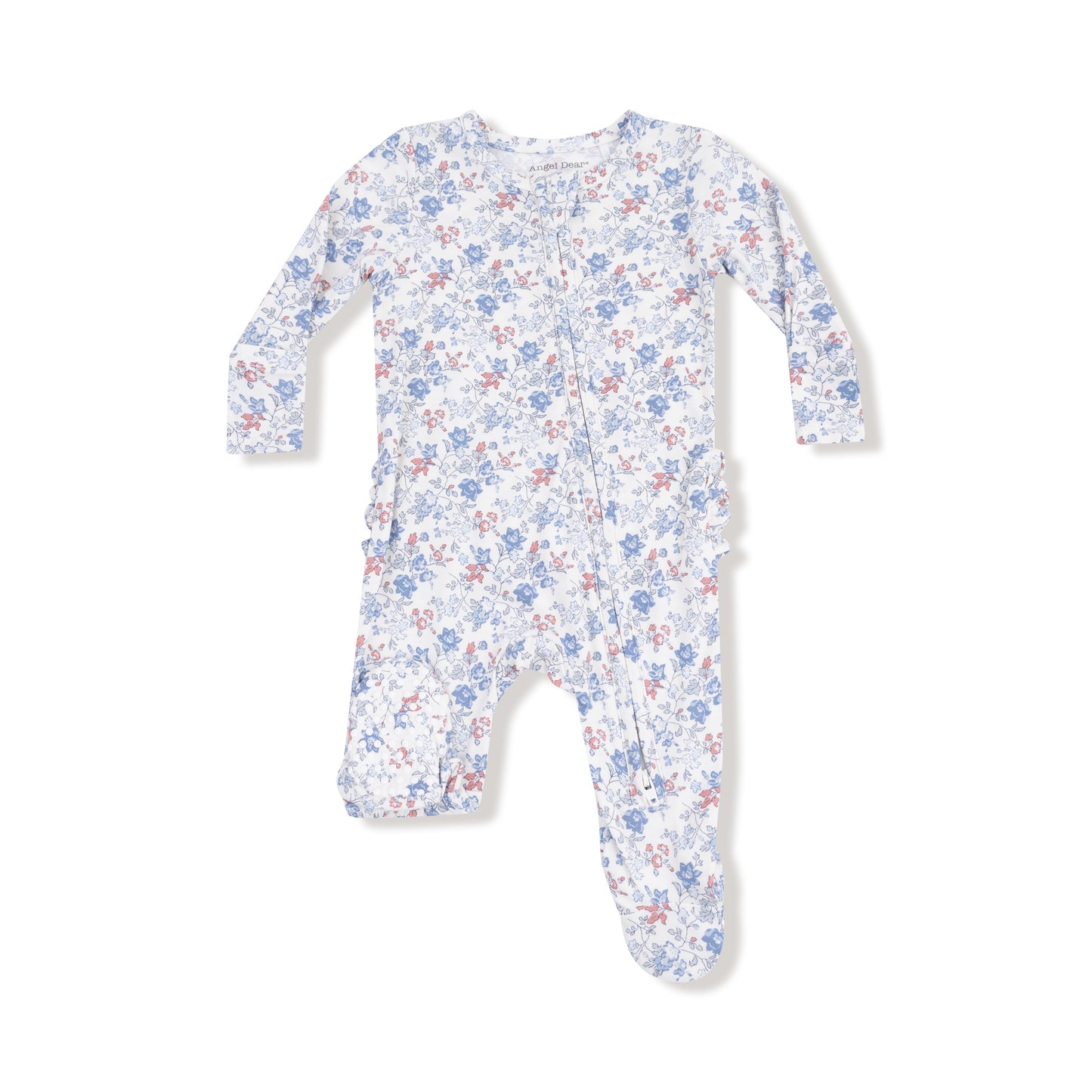 2 Way Zipper Ruffle Back Footie
