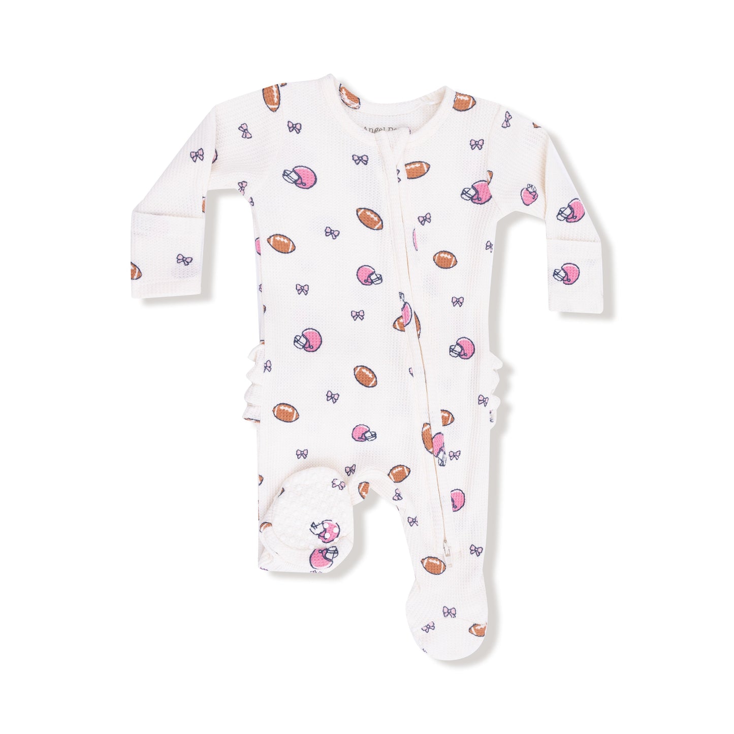 2 Way Zipper Ruffle Back Footie