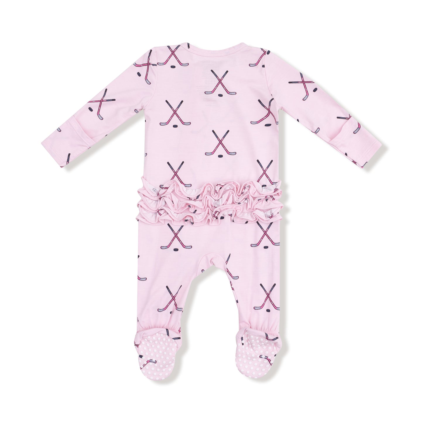 2 Way Zipper Ruffle Back Footie