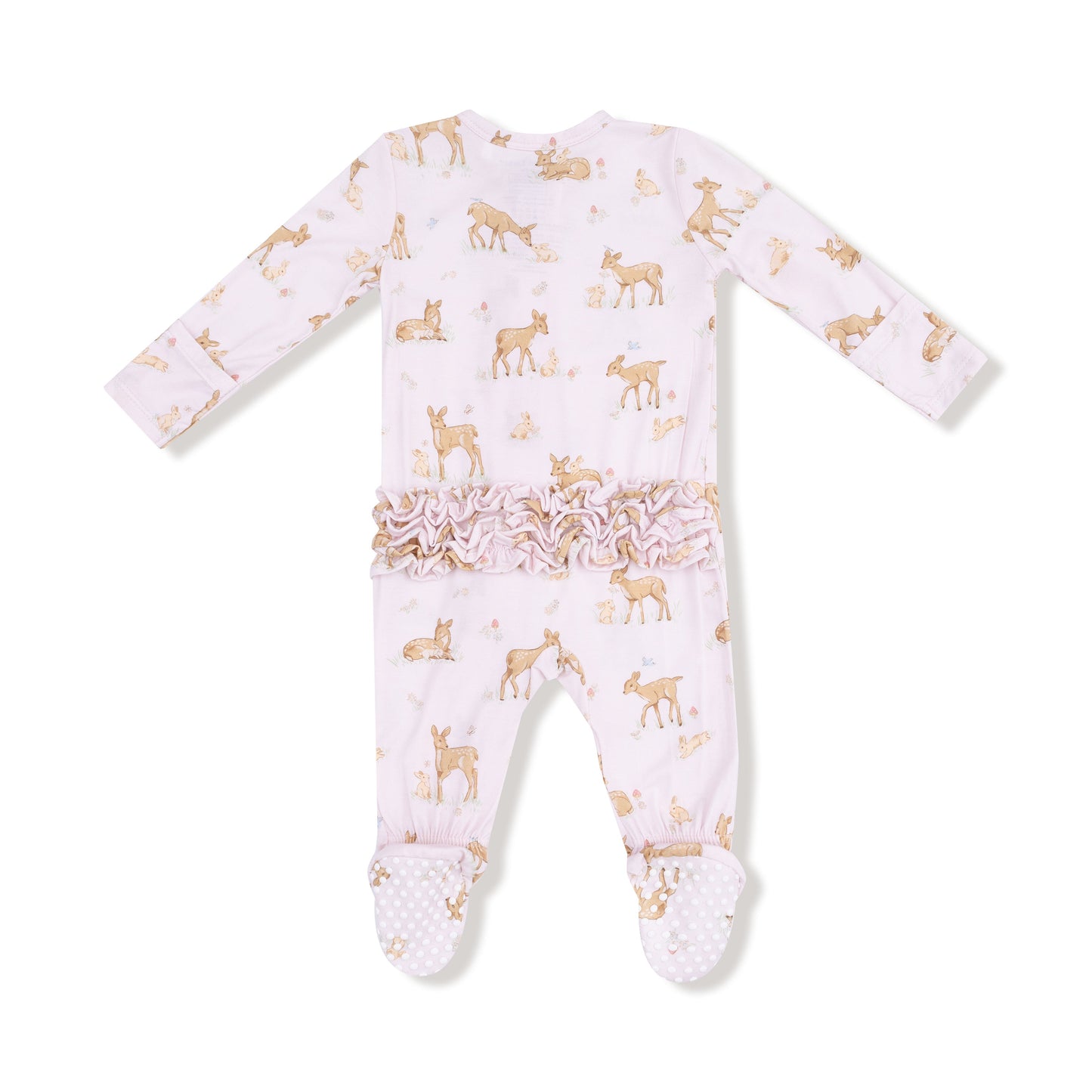 2 Way Zipper Ruffle Back Footie