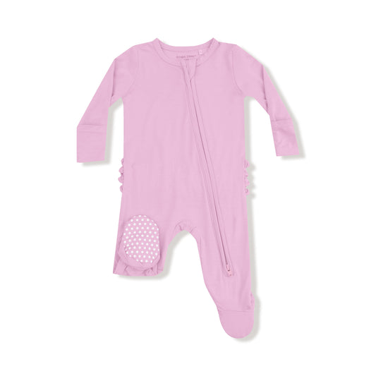 2 Way Zipper Ruffle Back Footie