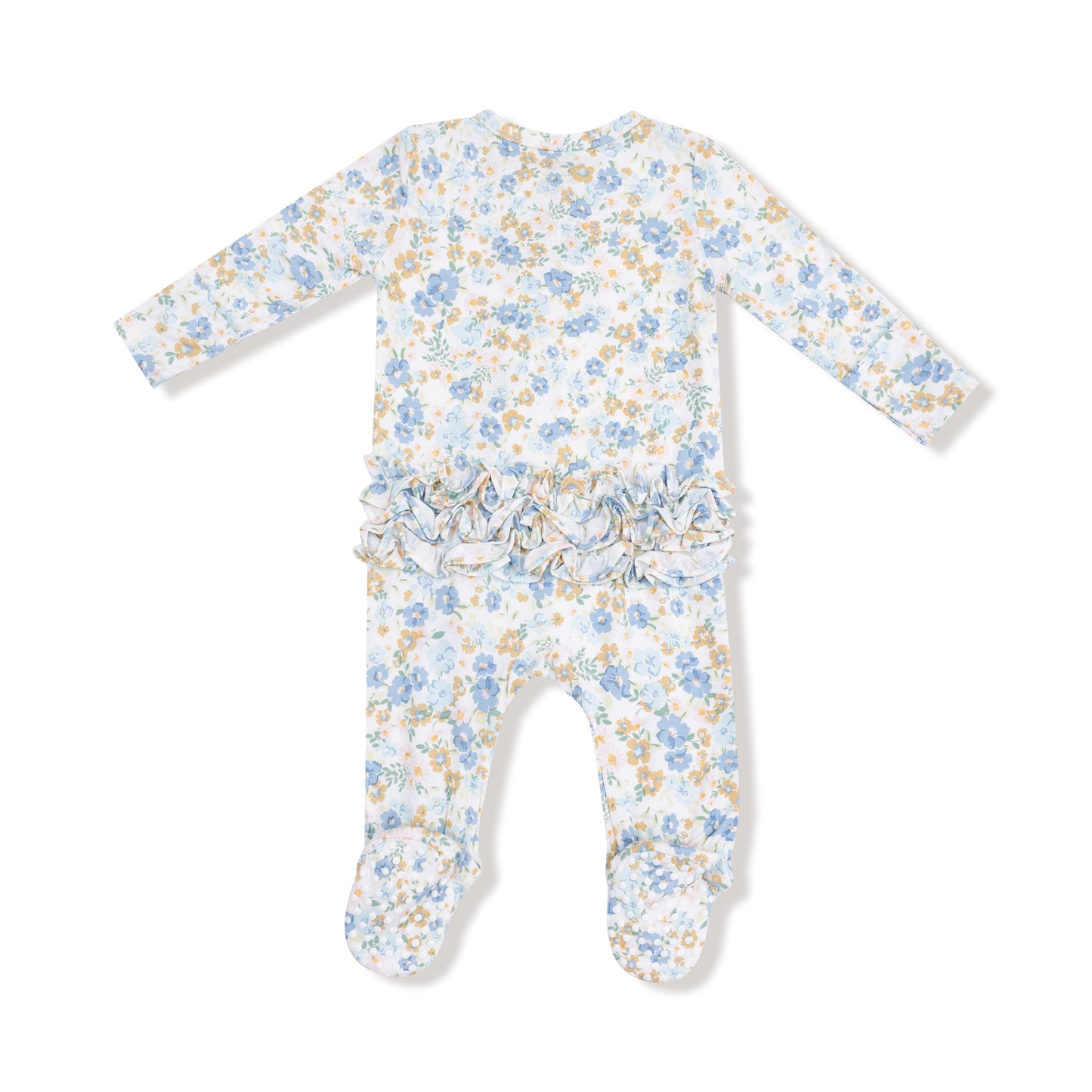 2 Way Zipper Ruffle Back Footie