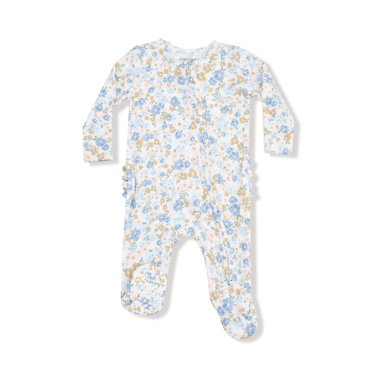 2 Way Zipper Ruffle Back Footie