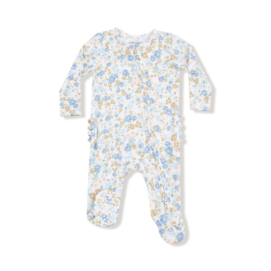 2 Way Zipper Ruffle Back Footie