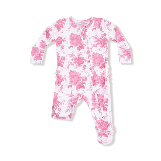 2 Way Zipper Ruffle Back Footie