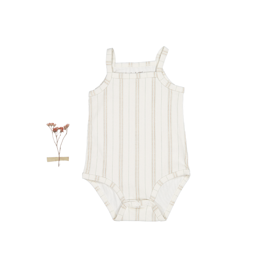 The Printed Tank Onesie - Mist Stripe