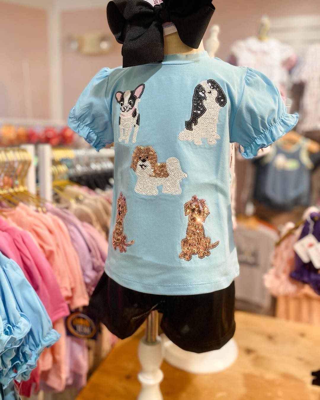 Girls' Sequin Puppy Shirt