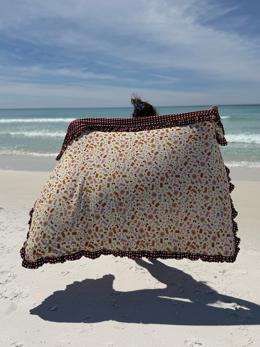 Howdy Honey 60X60 Ruffle Blanket