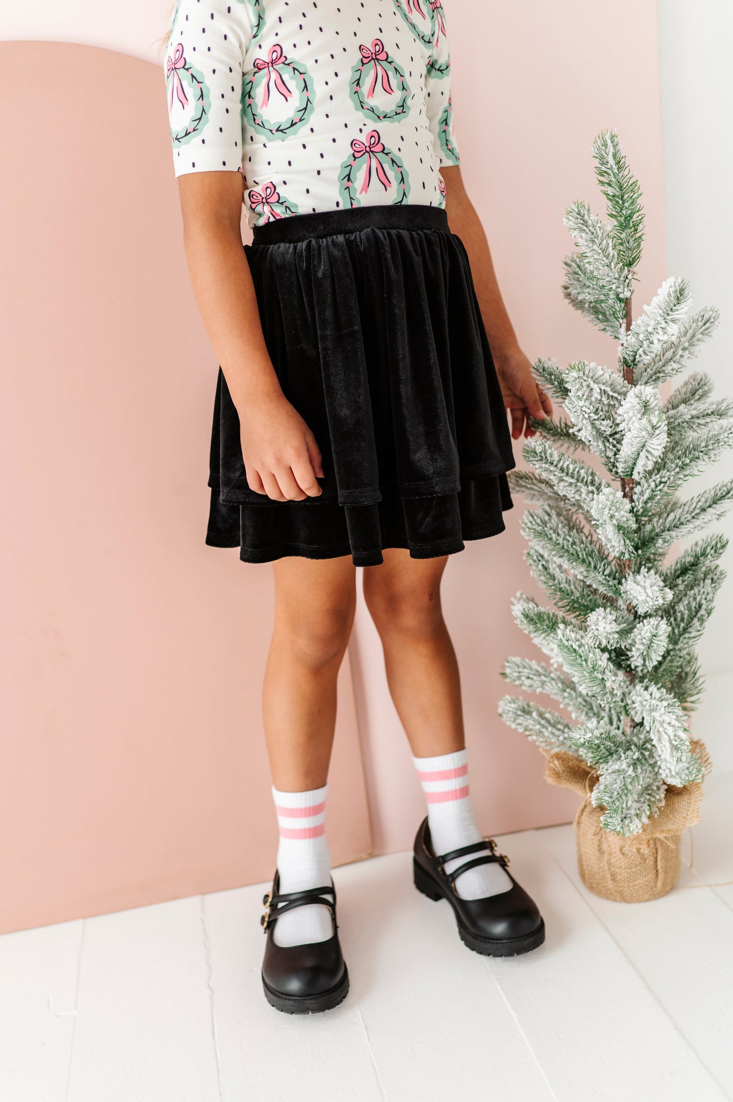 Black Velvet | 2-Tiered SKORT