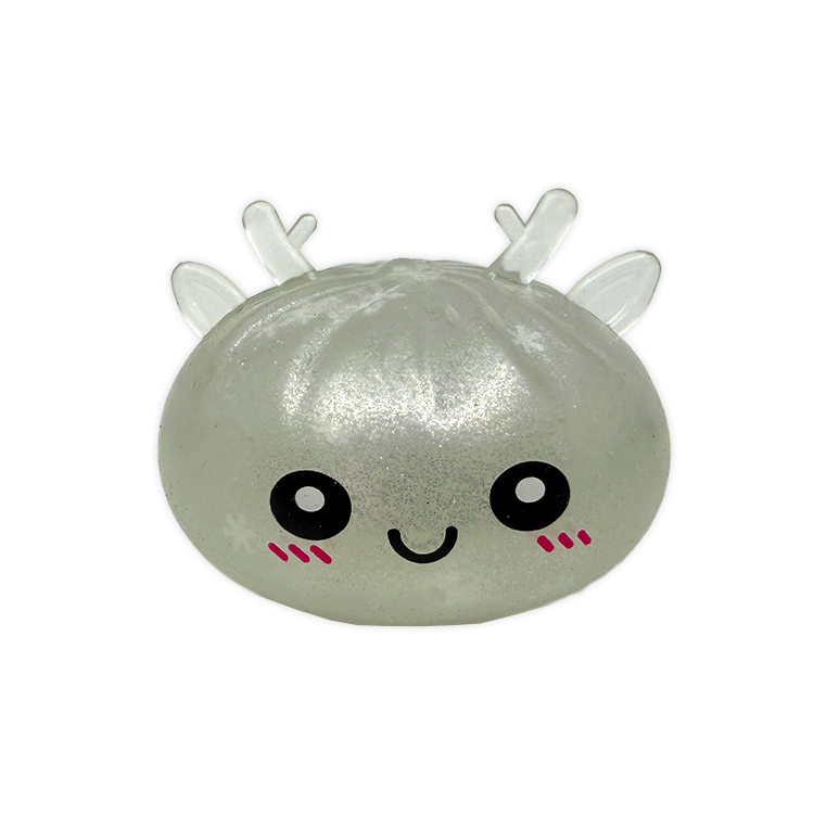 Christmas Mystery Reindeer Glitter Dumpling Squishy Toy