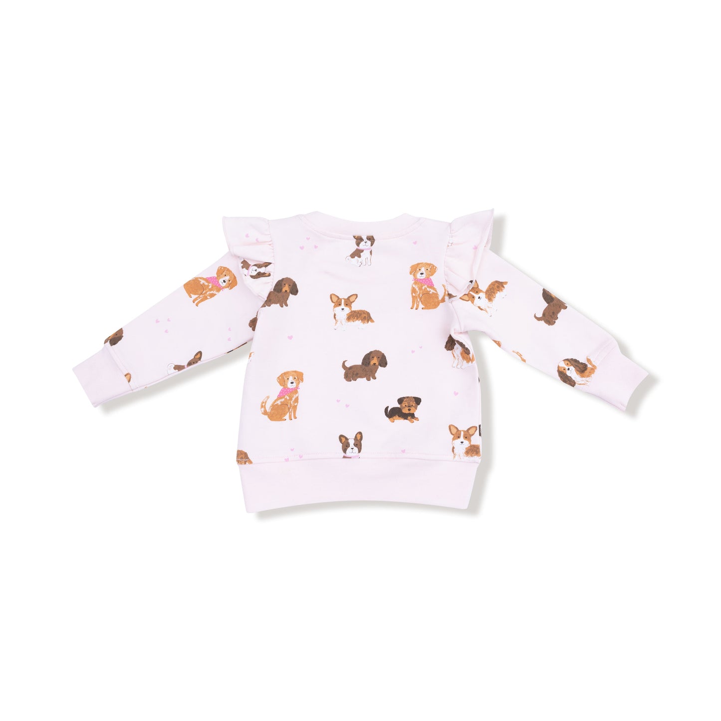 Best Friend Dogs - Pink - Ruffle Sweatshirt + Legging Set
