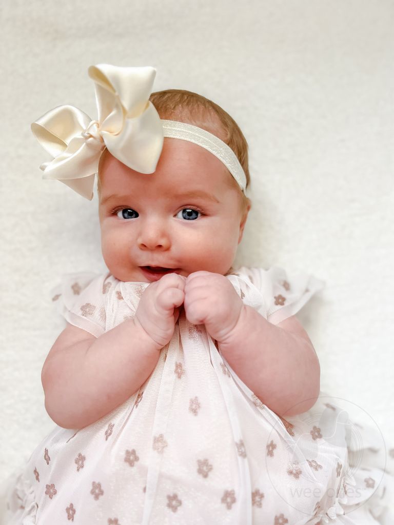 Add-A-Bow Elastic Girls Baby Bands – Two Pack