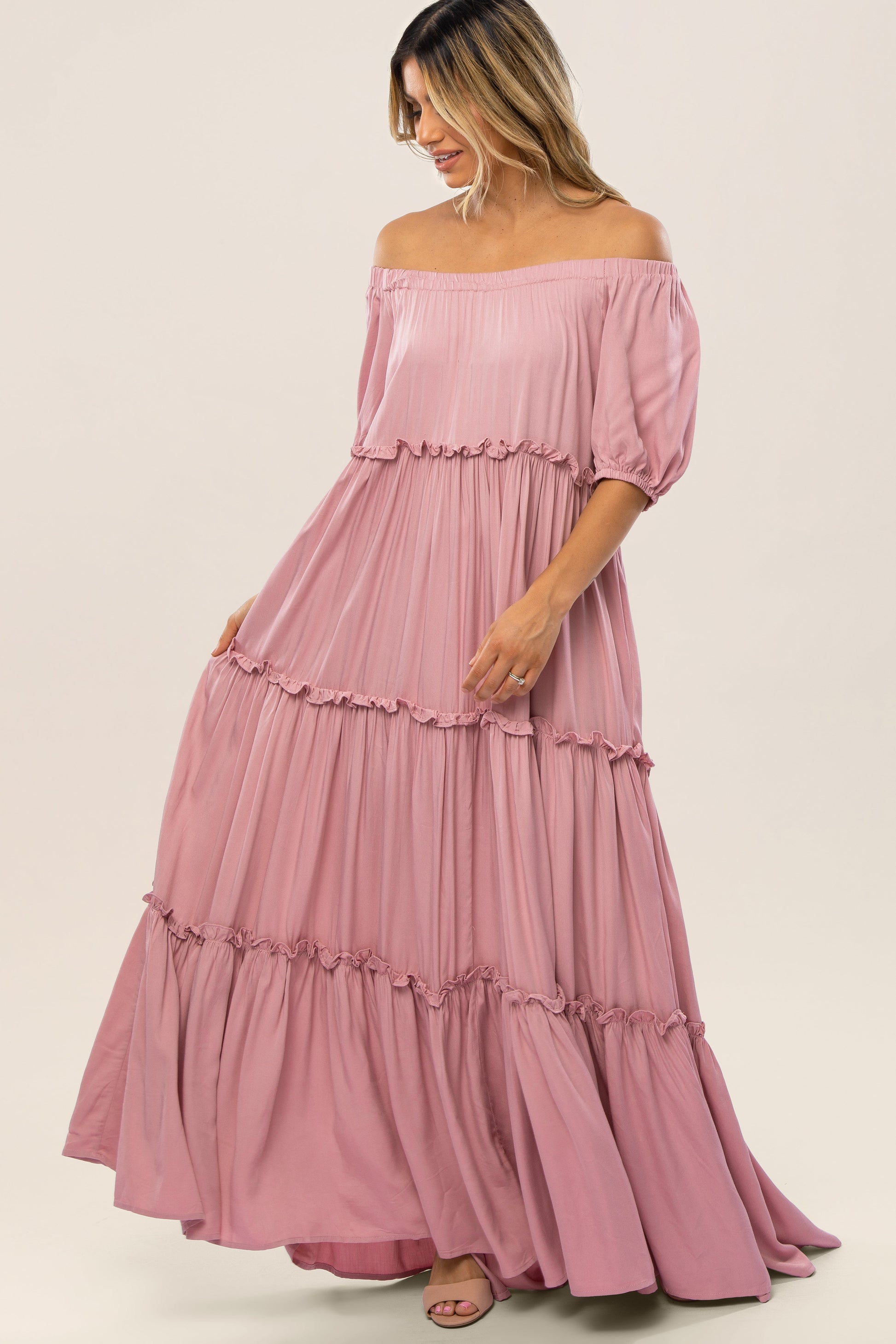 off the shoulder prom dress mermaid Luxurious Long Off-the-Shoulder Tulle Ruffles Mermaid Evening Prom Dre
