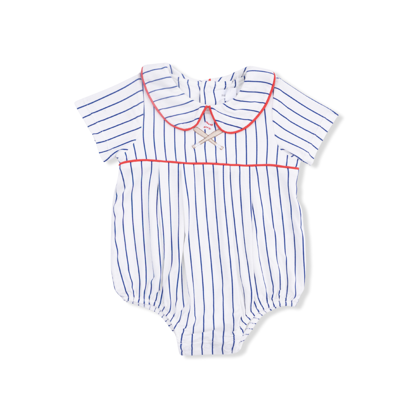Baseball Stripe - Classic Box Pleat Bubble