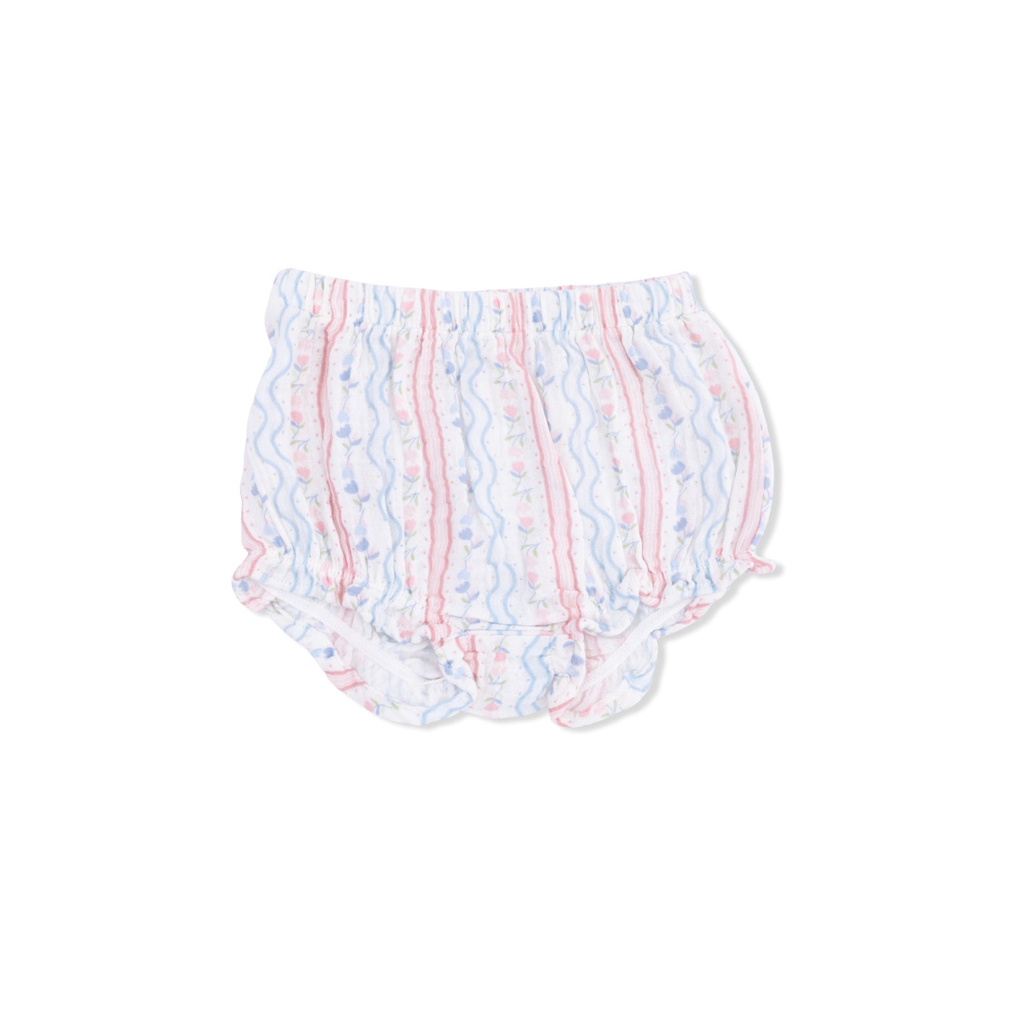 Tulip Stripe - Scallop Back Top with Bloomer & Headband