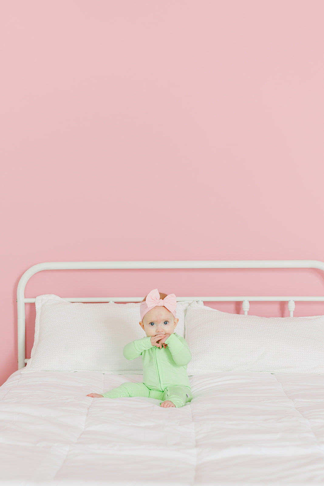 Melon Green Convertible Footie