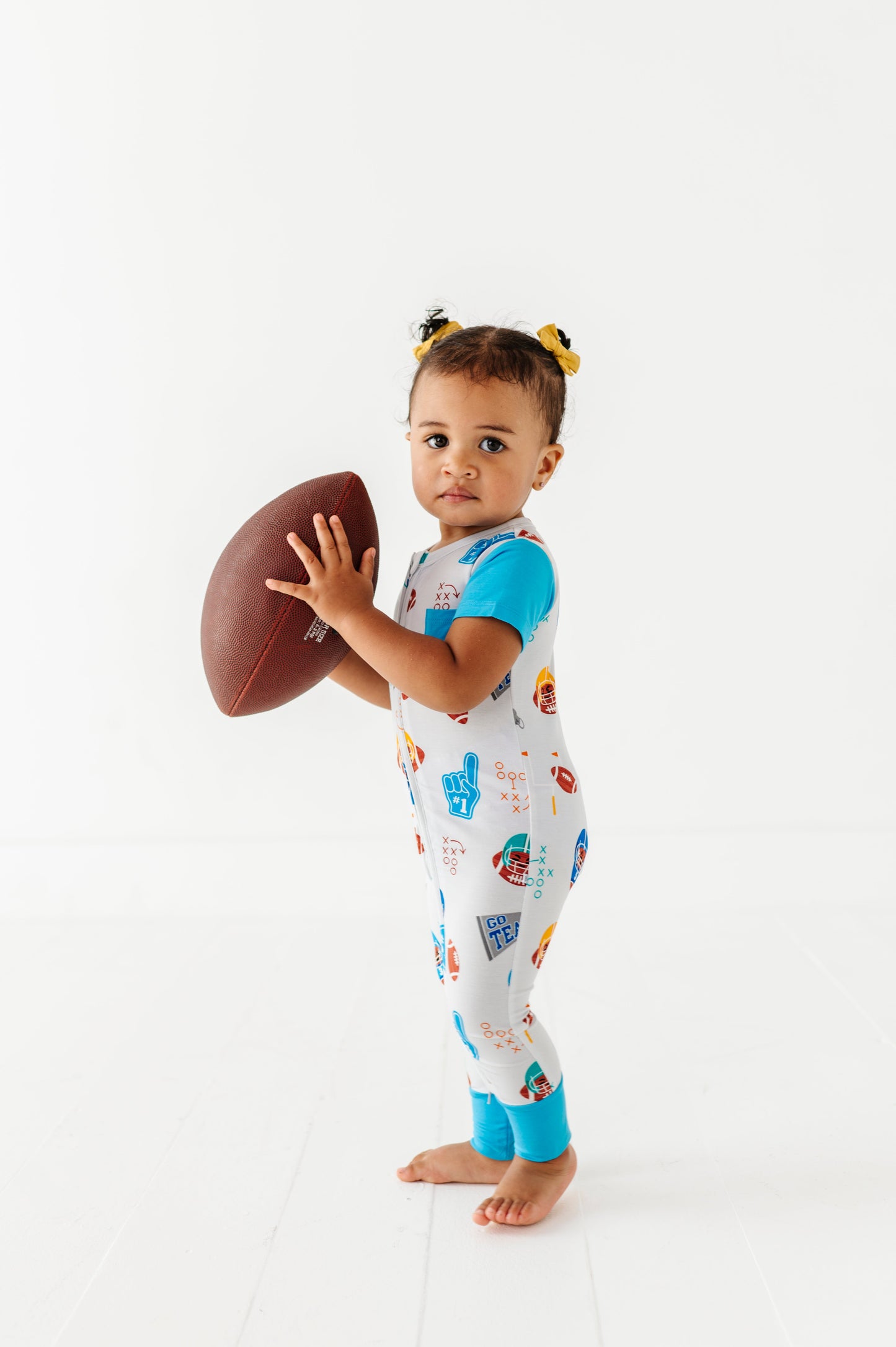 Gridiron Greats Zip Romper